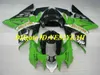 Najwyżej oceniane motocyklowe zestaw do mikrierki dla Kawasaki Ninja ZX10R 04 05 ZX 10R 2004 2005 ABS Black Green Fairings Set + Gifts KM02