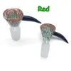 Nieuwe 14mm 18mm Pruik Wag Glass Bowls met Handvat Mannelijk Gekleurde Roken Bong Bowls Stuk voor Tabak Glas Water Pijpen DAB RIGS