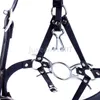 Bondage Faux Leather Belt Spider O-Ring Open Mouth Gag Head Harness Mask & Nose Hook Toy #R45