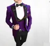 2019 Dix couleurs au choix Groomsmen Peak Black Lapel Groom Smokings Hommes Costumes Mariage / Bal / Dîner Meilleur Blazer Homme (Veste + Pantalon + Cravate + Gilet)