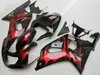 Gran oferta kit de carenado para SUZUKI GSXR600 GSXR750 2001 2002 2003 llamas rojas negras GSXR 600 750 01 02 03 carenados TT02