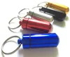 Key Chain Holder Aluminum Waterproof Pill Box Bottle Container Keychain Jar Storage 48mm*17mm Stash Smoking Accessories