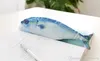 Trevlig blyertspåse Creative Simulation Fish Student Pencil Case Office Stationery Knitting Tyg Pen Bag Gift 4 Style3510975