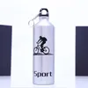 High Quality 4 Colors 300ml-750ml Large Capacity Cycling Camping Bicycle Sports Aluminum Alloy Water Bottle for Outdoor Sport Free shipping