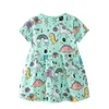 Новое поступление, летние платья для девочек, детская одежда с изображением единорога и животных, хлопковый праздничный костюм, модная детская одежда
