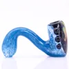 4.1 "Forma de cisne Tubería de fumar Hermoso Blue Goose Wholesale Spoon Pipes Bubbler de vidrio