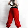 Мужские женские брюки брюсают случайные гарем мешковатые хип -хоп танце