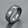 Dome Damascus stalowy pierścień osobowość Tungsten Najnowsze obrączki Wedding Biżuteria Designs3919145