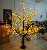 Utomhus LED Artificial Cherry Blossom Tree Light Christmas Tree Lamp 1248 st lysdioder 6ft/1,8 m höjd 110VAC/220VAC Regntät droppe