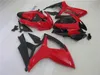 Kit carena corona ALSTARE nero rosso al 100% per stampaggio a iniezione per SUZUKI 2006 2007 GSXR 600 750 K6 GSXR600 GSXR750 06 07 carrozzeria HJ88