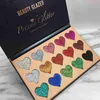 DROP 6pcs / lot BEAUTY GLAZED15 Couleurs Maquillage Fard À Paupières Métallique Cosmétique Ombre À Paupières Palette Shimmer Tropical Poudre Libre