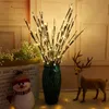 LED-Lichterketten, Weidenzweig-Lampe, Blumenlichter, 20 Glühbirnen, für Zuhause, Weihnachten, Party, Garten, Dekoration, Baumschnur, Geburtstagsgeschenk