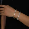 Nuovo uomo arrivato da uomo ghiacciato Bracciale da tennis con CZ Round Square Cut Hip Hop Men Gioielli DROUNT DONNA DONNA MANI GIOITÀ GIOITÀ GIOITÀ GIOITÀ DELLA GIODI