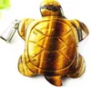 Unieke natuurlijke tijgeroog juweel gesneden schildpad hanger kraal BC