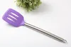Stainless Steel Handle Food Grade Silicone Cooking Turner Non-Stick Bendable Fish Pancake Shovel Spatula Truner ZA6326
