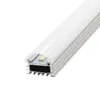 100PCS * Fabriks Partihandel LED hård styv 100cm DC 12V 72 SMD 5630 LED-band Ljus med U Aluminium Profileshell + PC-lock