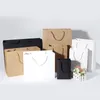 40*30cm+10cm Black card Kraft paper portable Thicken Customized clothing gift Shopping Packaging Advertising  Packaging Standing bag