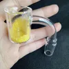 25mm kuvars termal banger termokromik kova sigara aksesuarları sarı kum rengi değişen 10mm 14mm 18mm Hookahlar Petrol Teçhizatları Cam Bongs