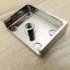 Hardware leather handle Zinc alloy coffee wardrobe handle Single hole drawer small knobs Rectangular cabinet safe pulls