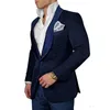 mens wedding suits navy blue