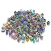 50PCS Styles Mixed Atacado Multicolor Liga Cristal Beads encantos Para Pandora DIY Jóias europeus Pulseiras Pulseiras Mulheres Meninas presentes B006