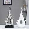 Cerâmica minimalista Lucky Fire Design Home Decor Artesanato Room Decorations Office Porcelana Figuras de Decoração de Casamento Objetos