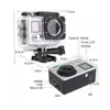 Câmera de ação ultra hd h22r 4k, wi-fi, 16mp, tela dupla, 170d, à prova d'água, pro cam 4k, câmera esportiva, mini dvr, controle remoto3374037