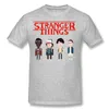 Luxury Mens Procent Cotton Stranger Things 8-bitars T-shirt Mäns Rund Neck Grå Blus Kortärmad Stor Storlek Geek T-shirt