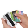 Zeeker تصميم جديد الألومنيوم RFID بطاقة هوية حاملي رجال صغيرون محفظة أزياء حقيقية من الجلد المحفظة 216A