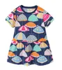 Novo vestido de bebê de verão, moda de desenho animado inteiro listrado algodão princesa saia A131607114