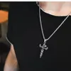 Collier avec pendentif caducée en acier inoxydable, aile d'ange, symbole de médecine, médecin et infirmière, pour hommes, Boys8535252