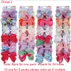 INS 8 Zoll Mädchen Haare Bogen Lolita Barrettes Regenbogen Meerjungfrau Design Mädchen Clippers Mädchen Haare Haken Weihnachtsbögen Accessoire