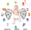 Neugeborene Babydecke Hintergrundflügel gedruckter Decken Teppich Baby Decke Babys Foto Requisiten Stoffe Zubehör Fotografie Requisiten 14 Designs