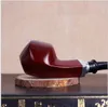 Red Sandalwood Pipe Bending Type Bucket Handle Hand Tobacco Bucket Is Provided with 9mm Filter Core Mahogany