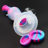 Silicone bongs hookah bong smoking water pipe dab rigs glass pipes Double layer filtration Unbreakable for dry herb