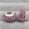 يناسب أساور Pandora 30pcs Crystal Shambala Disco Ball Silver Charm حبات فضفاضة للجملة DIY المجوهر