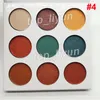 New 9 Colors pressed powder eye shadow palette 4 styles Eyeshadow bronze + Burgundy +Purple + blue honey Palette Cosmetic Eyeshadow Free DHL