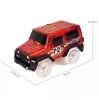 Glöd i den mörka magiska bilen LED Light Up Electronics Car Leksaker Jeep Modell Electric Race Cars DIY Toy Car For Kid LA556-2