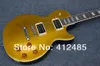 free shipping Wholesale price - 2013 new arrival slash style golden color Black back electric guitar with hardcase