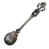 Vintage Alloy Coffee Spoon Crown Palace Carved Dining & Bar Tableware Small Tea Ice Cream Dessert Scoop