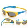Hochwertige Silikagel-Kinder-Sonnenbrille, komplett polarisiert, Reiten, Baby-Sonnenbrille, Kinder-Sonnenbrille, 16 Farben, mit Autoetui7385305