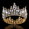 Luxury Bridal Crown Surper Big Rhinestone Crystals Wedding Crowns Crystal Royal Crowns Hair Accessories Party Tiaras Baroque Chic 303p