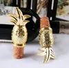 Creative Gold Pineapple Wine Bottle Stopper Wedding Favor Souvenir Party Supplies For Guest SN745