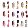 Parrucche Bob all'ingrosso Parrucca Ombre bicolore Parrucca sintetica per capelli lisci medio lunghi per donne nere Perruque Peruk Parrucche americane afircan