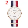 Klasyczny kwarc zegarki mężczyzn Kobiet 40 mm Designer Casual Nylon Canvas Band Dress Watch Female Na rękę Wysokiej jakości