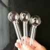 Super Bubble Transparent Glass Pipe Wholesale Glass Hookah, Glas vattenrör, gratis frakt