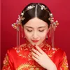 Novo estilo chinês headwear nupcial, franjas, balanço, acessórios de cabelo, Xiu, dragão, Phoenix, vestido, acessórios, traje antigo, casamento acces