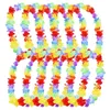 Hawaiian Flower Leis Garland Halsband födelsedag djungel Festevenemang Dekor hawaii festdekorationer Blommor DIY Krans