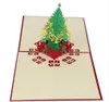 10 Stück/Lot Weihnachts-3D-Karten, Pop-Up-Grußkarten, Einladungskarten, Geschenke für Neujahr, Geschenkkarten, Papercraft-Weihnachtsdekorationswerkzeuge, Party-Versorgung