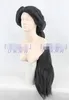 Nova Aladdin Magi Princesa Jasmine Arabian Nights Black Fluffy Cosplay Wig